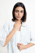 The Blue & White Oversized Striped Shirt